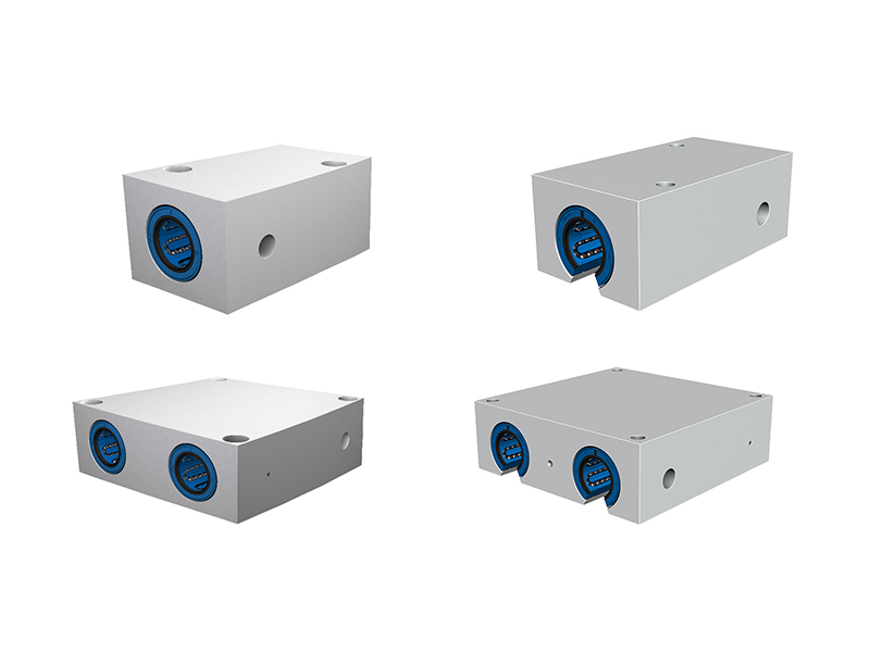 直線軸承串聯和四列組合單元